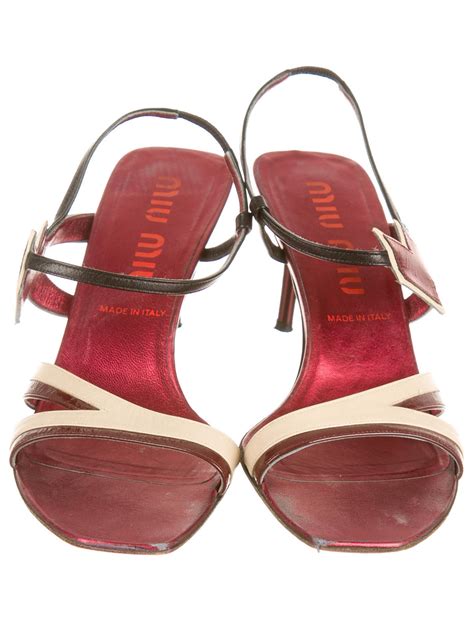 miu miu sandales|miu mich sandals.